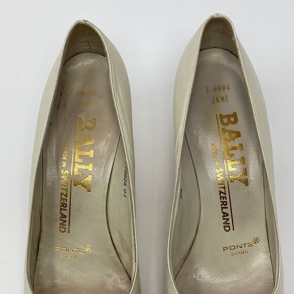 Vintage Bally Switzerland “Jane” Ponte Shank Leather Heels - Picture 9 of 12